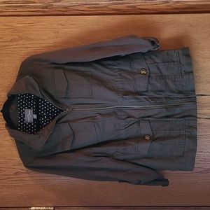 Market & Spruce 100% Cotton Utility Jacket Coat Women's Size Medium